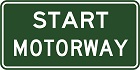 Start motorway sign