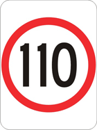 Speed limit sign