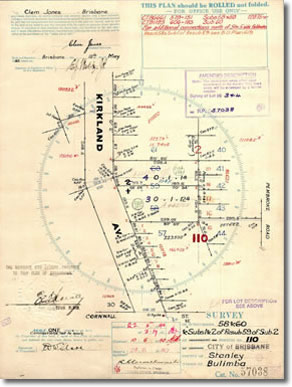 First survey by Clem Jones after registration as an authorised surveyor