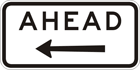 Ahead arrow sign