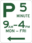 Parking sign