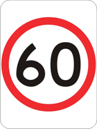 Speed limit sign