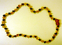 Amber teething necklace