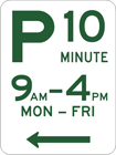 Parking sign