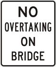 No overtaking on bridge