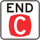 End clearway sign