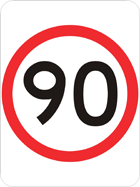 Speed limit sign