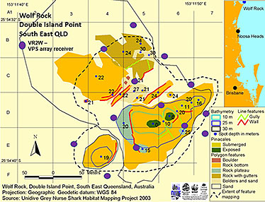 Image map of Wolf Rock bathymetry (underwater mapping).