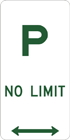 Parking sign