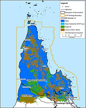 Cape York Heritage Area BPA map