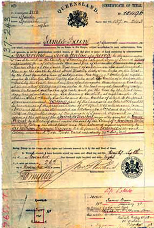 Certificate of title