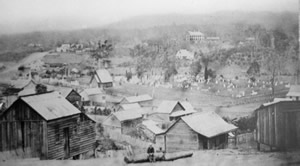 Photo from circa 1890 of the outside of the NSW Photographic and Fine Art Co.