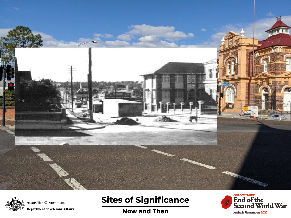 Air raid shelters under construction in Limestone Street, Ipswich.