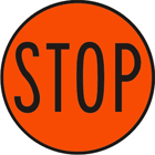 Hand-held stop sign