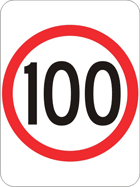 Speed limit sign