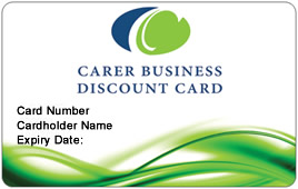 Carer Business Discount Card