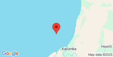 map of the location of the Karumba wave monitoring buoy