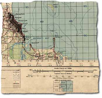 Sample of a 1935 topographic map