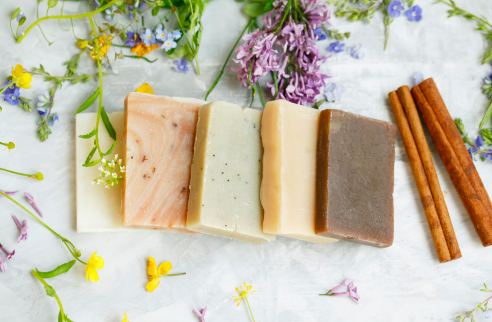 A line of body cleaning soaps 