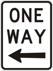 One way sign