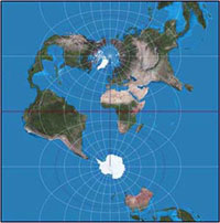 Transverse mercator projection