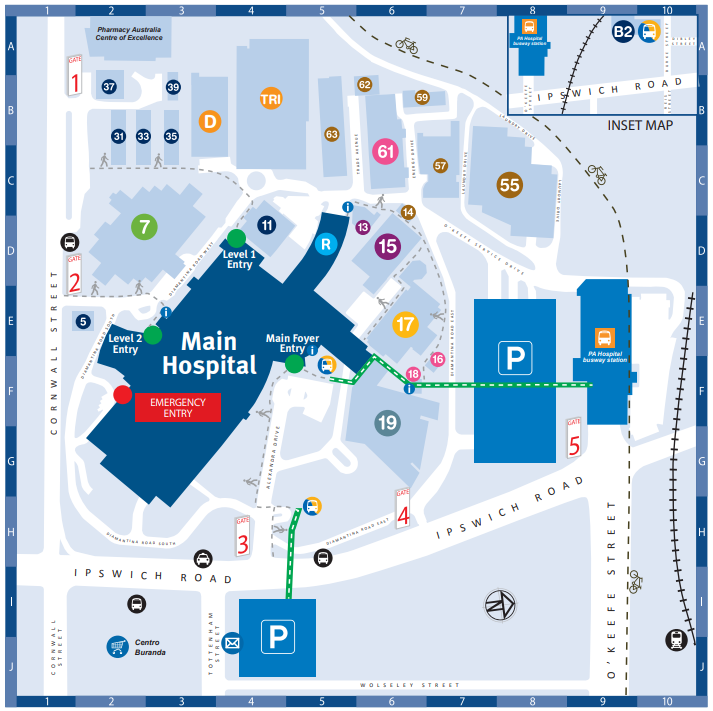 Map of PA hospital campus