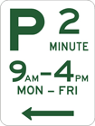 Parking sign