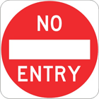 No entry sign