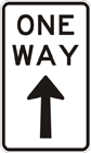 One way sign