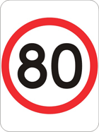 Speed limit sign