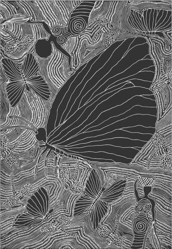 South East Butterfly - Sageraw Paykaw (monochrome) 2024