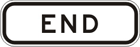 End sign