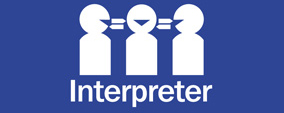 National interpreter service symbol
