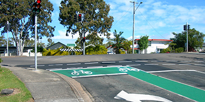 An image of a bicycle storage area