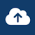 Sync icon - a cloud with an up arrow inside