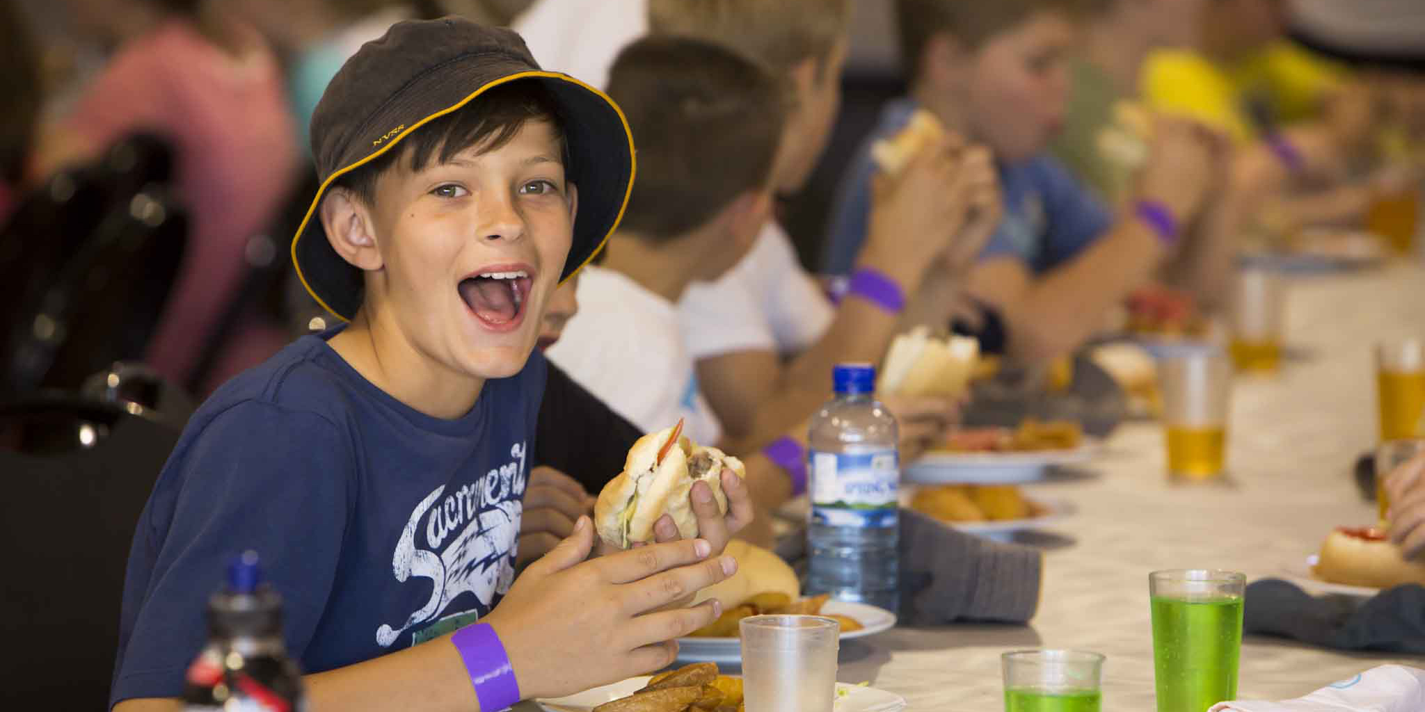 Group camp dining