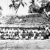 Portrait of school children on Mer Island, 1898