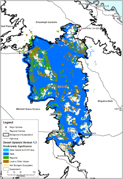 Figure 1 Desert Uplands Bioregion BPA