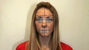 Facial image recognition area