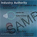 Sample of industry authority showing the customer reference number