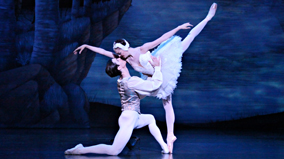 A scene from the Queensland Ballet's production of Swan Lake.