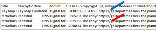 Open data download preview example.