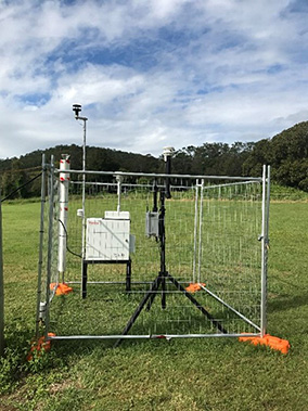 Image of Partisol respirable crystalline silica sampling and dust deposition equipment.